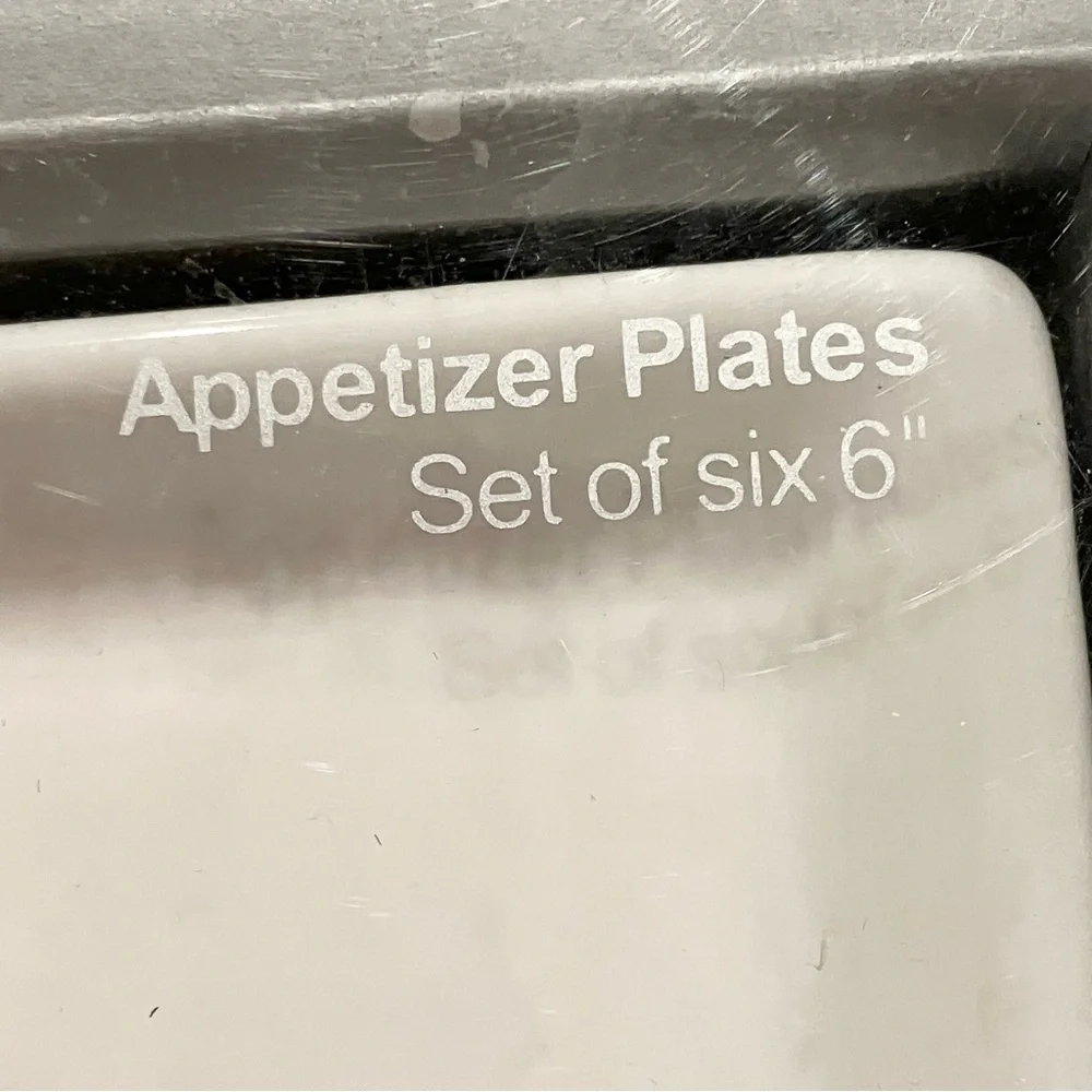 Crate&Barrel | Set of 6 Jack Frost Appetizer Plates